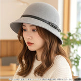 バケットハット レディース 秋冬 通販 バケハ ハット 帽子 ぼうし ウール つば広 冬 秋 おしゃれ オシャレ 女性 学生 かわいい 可愛い きれいめ 冬小物 ファッション小物