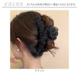 バンスクリップ 大きめ しっかり 通販 ヘアクリップ ヘアークリップ ヘアアクセサリー 髪飾り 髪留め まとめ髪 シアー フリル ハーフアップ シンプル 無地 おしゃれ 上品 きれいめ