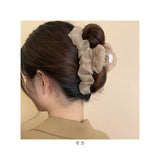 バンスクリップ 大きめ しっかり 通販 ヘアクリップ ヘアークリップ ヘアアクセサリー 髪飾り 髪留め まとめ髪 シアー フリル ハーフアップ シンプル 無地 おしゃれ 上品 きれいめ