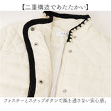 キルティングコート レディース ショート 通販 ダウンコート ダウン アウター ショートダウン 防寒コート 防寒ジャケット 薄手アウター 薄手 キルティング ショート丈 秋物 秋 着痩せ