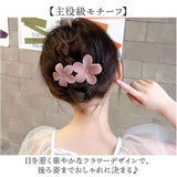 ヘアクリップ 花 バンスクリップ 通販 髪留めクリップ 髪飾り 髪留め フラワー ヘアアレンジ ヘアアクセサリー レディース まとめ髪 おしゃれ 大人 かわいい お花 キッズ シンプル