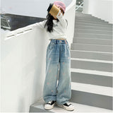 ワイドパンツ キッズ 女の子 通販 ハート 刺繍 デニム デニムパンツ ロングパンツ パンツ 長ズボン ズボン ジーンズ ジーパン ボトムス 子供服 ジュニア ガールズ 春 秋 カジュアル