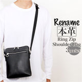 Rename リネーム ショルダーバッグ 本革 ミニ 通販 サコッシュバッグ ワンショルダー ミニショルダー ミニショルダーバッグ ショルダーバック 斜めがけ 肩掛け サコッシュ カジュアル
