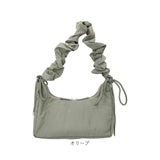 Rename ショルダーバッグ リネーム RSN24029 通販 ショルダーバック ショルダー バッグ 斜めがけバッグ レディース 小さめ 軽量 軽い カジュアル ギャザー リボン 旅行 通勤 おしゃれ