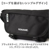 Rename バッグ 通販 メッセンジャーバッグ ショルダーバッグ ボディバッグ ショルダーバック 斜めがけバッグ レディース メンズ 小さめ 大人 旅行 アウトドア 軽量 軽い ナイロン