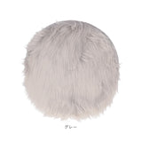 ラグマット 通販 ファーマット ラグ マット 小さめ ファーラグ 長毛 円形 ラウンド 丸い ファー フェイクファー ふかふか 暖かい リビング 寝室 洗える 秋 冬 絨毯 敷物 カーペット