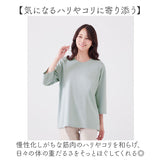 リカバリーウェア レディース 7分袖 通販 リカバリーウエア リカバリーケア リカバリーシャツ Tシャツ ゆったり 七分袖 一般医療機器 疲労回復 遠赤外線 トップス ホームウェア
