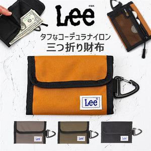 Lee リー 財布 カラビナ付き 通販 三つ折り財布 メンズ さいふ コインケース付き ブランド サイフ 三つ折財布 お財布 メンズウォレット メンズ財布 コンパクト財布 ミニ財布 中学生