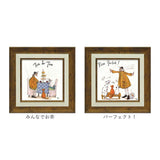 サムトフト 絵画 通販 約24cm × 24cm Sam toft アートフレーム おしゃれ サム トフト アートパネル アートポスター 作品 販売 絵 フレーム アート ポスター 壁掛け インテリア イギリス