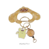 サンリオ グッズ 通販 カラビナ サンリオキャラクターズ キーホルダー リール付き リール付きキーホルダー 鍵ホルダー 伸縮性 伸びる 落下防止 紛失防止 かわいい おしゃれ 女の子 女性