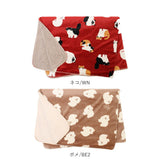 スワンネル ブランケット 通販 大判 ふわふわ 着る毛布 ひざ掛け かわいい ポンチョ ボア 140 × 100 厚手 おしゃれ 防寒 毛布 ベビーカー 出産祝い 敬老の日 ひざかけ プレゼント ギフト