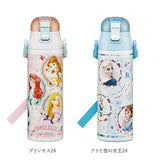 ワンプッシュ ダイレクトボトル 580ml SKATER スケーター  通販 超軽量 軽量 ロック付 コンパクト 子供用 キッズ こども マリオ スナックワールド スヌーピー