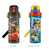 ワンプッシュ ダイレクトボトル 580ml SKATER スケーター  通販 超軽量 軽量 ロック付 コンパクト 子供用 キッズ こども マリオ スナックワールド スヌーピー