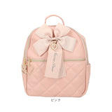 リュック レディース かわいい 合皮 通販 リュックサック ミニリュック デイパック バックパック ナップザック キルティング キルト 大きい リボン ミニ 小さめ キュート SecretDoor