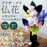 仏花 プリザーブドフラワー 仏壇 通販 四季 暦 供養 供え花 献花 プリザ 長持ち 飾り かわいい 仏壇用 お墓参り お供え お盆 進物 法要