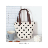 ハンドバッグ 小さめ 通販 トートバッグ かばん カバン 鞄 バッグ バック 買い物バッグ エコバッグ レディース 女性用 水玉 ドット お出かけ お散歩 かわいい カワイイ おしゃれ オシャレ
