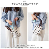 ハンドバッグ 小さめ 通販 トートバッグ かばん カバン 鞄 バッグ バック 買い物バッグ エコバッグ レディース 女性用 水玉 ドット お出かけ お散歩 かわいい カワイイ おしゃれ オシャレ