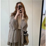 ニット カーディガン レディース 通販 ニットカーディガン カーデ ボレロ 上着 羽織 羽織り コート 前開き ゆったり 体型カバー 長袖 きれいめ 大人 無地 シンプル カジュアル かわいい