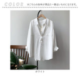 ロングブラウス 長袖 レディース ブラウス 通販 シャツ シャツブラウス 長袖シャツ ロングシャツ ロング ロング丈 コットンリネン ゆったり カジュアル トップス 大人 婦人服 女性