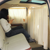 カーテン 車 通販 車用カーテン パーティションカーテン 間仕切り 日除け 日よけ 簡単取付 分割スライドカーテン プライバシーカーテン 洗濯可能 サンシェード シンプル プライバシー