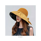 つば広ハット 帽子 レディース 通販 ハット サンバイザー ツバ広 折り畳み 折りたたみ リボン付き UVカット 紫外線防止 大きめ 大きいサイズ 通気性 ワイヤー入り すっぽり被れる 綿 麻