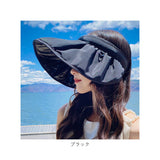 サンバイザー 帽子 つば広 通販 ハット ツバ広 麦わら帽子 uvカット 紫外線防止 春 夏 コンパクト 通気性 吸水 速乾 メッシュ ゴルフ テニス スポーツ