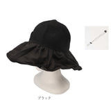 つば広ハット 帽子 レディース 収納付き 通販 ハット サンバイザー ツバ広 リボン付き 大きめ 大きいサイズ 折り畳み 折りたたみ 通気性 すっぽり被れる 春 夏 エレガント カジュアル