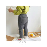ストレッチパンツ キッズ 通販 リブパンツ ボトムス 長ズボン コットン素材 レギンス レギパン ロングパンツ パンツ ズボン 男の子 女の子 ウェストゴム 動きやすい 快適 シンプル 無地