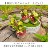 置物 センサー 通販 ガーデンオーナメント オブジェ カエルの歌声 オーナメント 玄関先 庭 ハミングアニマル 音センサー フロッグ カエル かえる 蛙 玄関 防犯 丸和貿易 インテリア