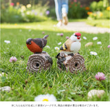 置物 センサー 通販 ガーデンオーナメント オブジェ 小鳥のさえずり オーナメント 玄関先 庭 ハミングアニマル 音センサー 鳴く鳥 鳥のさえずり 玄関 防犯 丸和貿易 インテリア ギフト