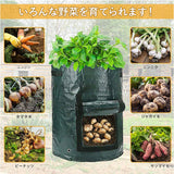 植え袋 プランター 野菜栽培 5枚セット 通販 プランターボックス ポテトプランター トマトプランター サツマイモ栽培袋 ジャガイモ植え袋 PE10ガロン 繰り返し使える ガーデニング 植物