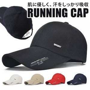 ランニング キャップ 深め 帽子 通販 ランニングキャップ スポーツキャップ ベースボールキャップ ゴルフキャップ cap CAP ゴルフ 野球帽 ジョギング スポーツ 日よけ 日除け カジュアル