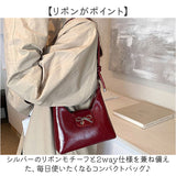 ショルダーバッグ リボン 小さめ 通販 レディース 肩掛け ハンドバッグ ショルダー コンパクト ミニバッグ おしゃれ かわいい 斜めかけ ショルダーバック ハンドバック バッグ きれいめ