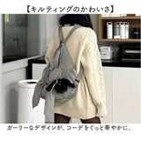 2way リュック ショルダー 通販 肩掛けバッグ レディース ボディバッグ ショルダーバッグ a4 リュックサック 肩掛け バッグ バックパック 鞄 かばん カバン キルティング リボン 大容量