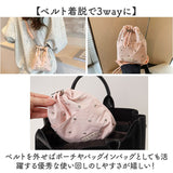 ミニサコッシュ 通販 ミニショルダー ショルダーバッグ レディース ポシェット サコッシュ スマホショルダー ショルダー バッグ 巾着バッグ バック ポーチ 水玉 ビジュー ミニ 小さめ