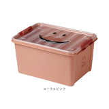 収納ボックス フタ付き おしゃれ 通販 収納ケース 収納 ボックス おもちゃ箱 衣類収納 プラスチック 可愛い スタッキング SPICE OF LIFE 中身が見やすいスマイルボックス Mサイズ