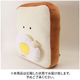 もちっと食ぱんさん クッション 通販 背当てクッション 腰当てクッション お昼寝クッション 食パンさん 大きい 厚め ふわふわ かわいい キャラクター オフィス 仮眠 可愛い おしゃれ