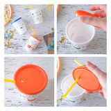 プラスチック コップ セット 通販 子供 キッズ キャラクター ストロー付き タンブラー 蓋付き プラコップ ディズニー プリンセス カーズ アメコミ