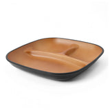 ランチプレート 仕切り皿 おしゃれ 通販 深め 深型 食洗機対応 日本製 レンジ対応 軽量 軽い 割れにくい 子供 大人 シンプル 木目調 おうちごはん ランチ お皿 プレート LUNCH PLATE