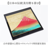 マウスパッド 漆芸 通販 マウスパット PC マウス パッド 日本製 山中漆器 飾台付き おしゃれ オシャレ 和風 和柄 デスクコンパクト 四角 オフィス 在宅勤務 お土産 小物 PC周辺機器