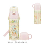 水筒 キッズ 直飲み 子供 ステンレス 通販 コップ 付き 軽量 超軽量 ステンレスボトル 2way 470ml 約 500ml 約 0.5l 保冷 保温 キャラクター 幼稚園 幼児 園児 ショルダー  肩掛け