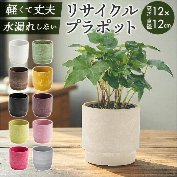 植木鉢 プラスチック 丸型 通販 SK ステップ 12xH12 鉢 約 3.5号 鉢カバー プランター プラポット プランターカバー 植木 ポット 鉢植え おしゃれ 軽量 軽い 観葉植物