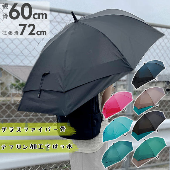 雨傘 レディース 長傘 通販 60cm スライド ワンタッチ ジャンプ式 グラスファイバー レディース傘 大きく広がる 濡れにくい 丈夫 かさ 傘 スライド設計 通勤 通学 2トーンカラー ギフト