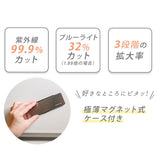 ルーペメガネ おしゃれ 通販 ルーペ メガネ 拡大鏡 眼鏡 めがね メガネルーペ メガネ型ルーペ ブルーライトカット 極薄軽量 軽い 紫外線カット UVカット アイウェア スリムルーペ