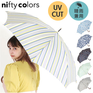 ニフティカラーズ 長傘 通販 nifty colors 傘 レディース ジャンプ 大きめ 60cm 雨傘 UVカット 晴雨 兼用 ジャンプ傘 かさ カサ スマートジャンプ smart jump 7本骨 軽い 軽量 おしゃれ