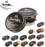 艶出しワックス サフィール ノワール Saphir Noir 靴磨き ビーズワックス 保革効果 艶出し 定番 ケアクリーム ジャケット 鞄 皮 靴ケア用品・アクセサリ 9551004