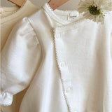 セレモニードレス 新生児 ベビー 通販 ロンパース セレモニーロンパース ベビー服 ベビーロンパース 退院着 女の子 男の子 長袖 シンプル 出産祝い ナチュラル 赤ちゃん かわいい