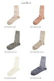 靴下 SMALL STONE SOCKS スモールストーンソックス  通販 レディース リネンソックス おしゃれ くしゅくしゅ ソックス くつした リネン 麻混 薄手 無地 シンプル ナチュラル 日本製