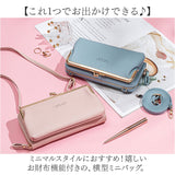 お財布ショルダー スマホ 入る 通販 スマホショルダー スマホポーチ お財布ポシェット レディース ショルダーバッグ がま口 お財布 ミニショルダー 斜めがけ ポシェット 財布 ショルダー