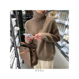 ニット タートルネック 長袖 通販 セーター ニットセーター ハイネック レディースセーター レディース 無地 シンプル カジュアル トップス プルオーバー 着回し あたたかい 秋冬